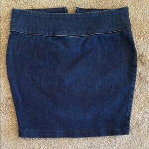 PINK VS- Stretchy Denim Pencil Mini Skirt Y2K